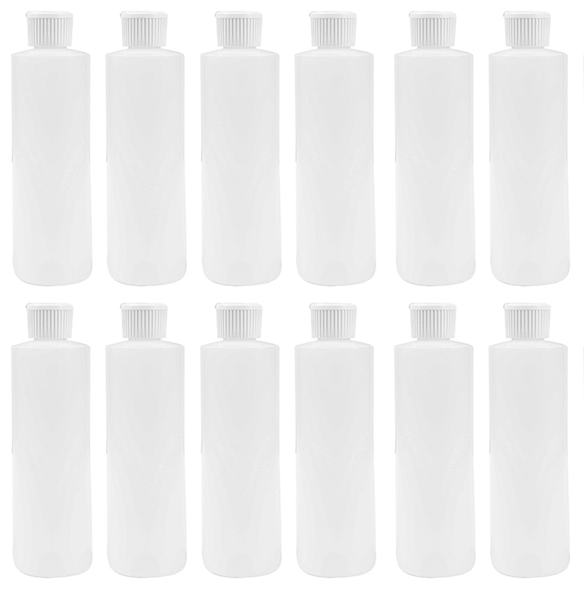 8 Oz Plastic Cylinder Bottle With Flip-Top Pour Spout (12)