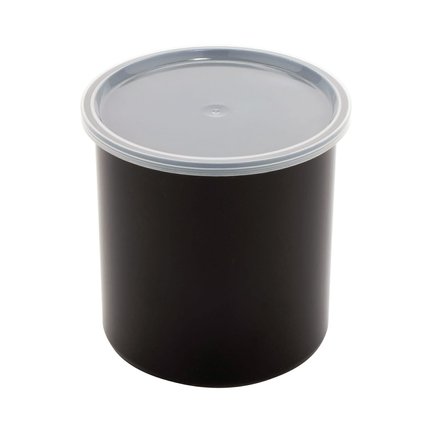 G.E.T. CR-0270-BK Round Food Storage Crock w/ Lid, 2.7 Quart, Black (Set of 12)