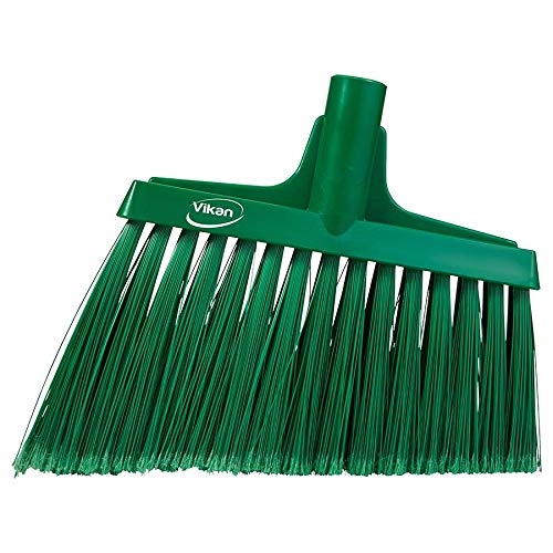 Vikan 29162 Split Bristle Angle Head Broom, 11.4, Green