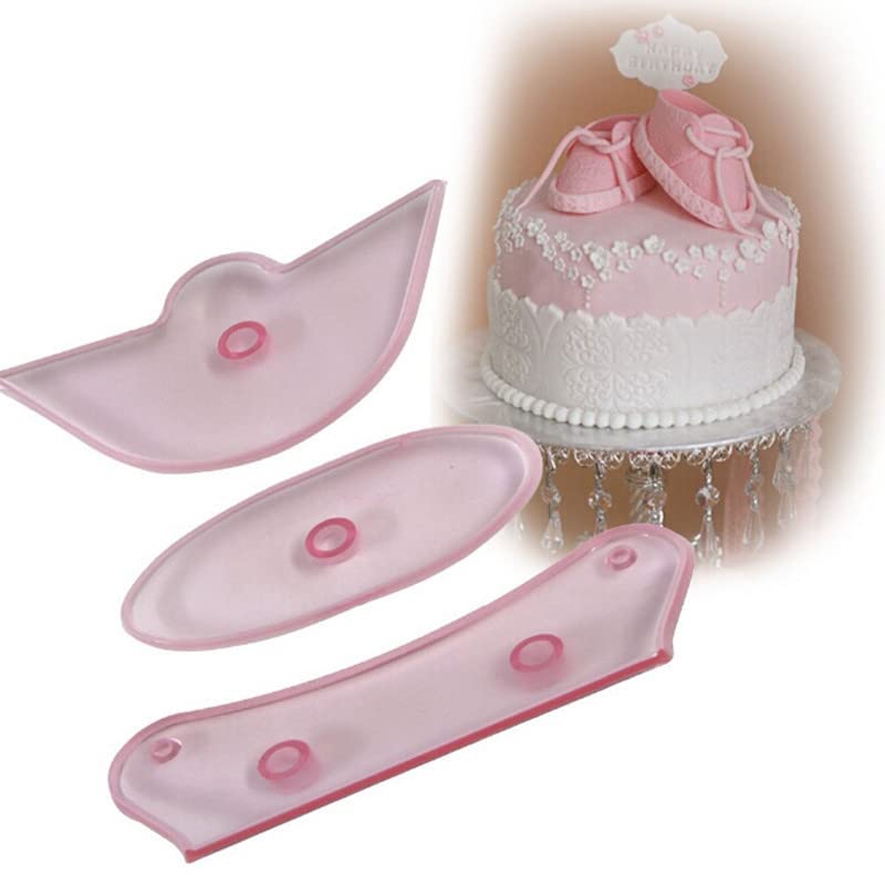 3Pcs/Set Children Baby Shoes Silicone Molds For Fondant Candy Making Chocolate Mold Desserts Ice Cube Gum Clay Biscuit Plaster R
