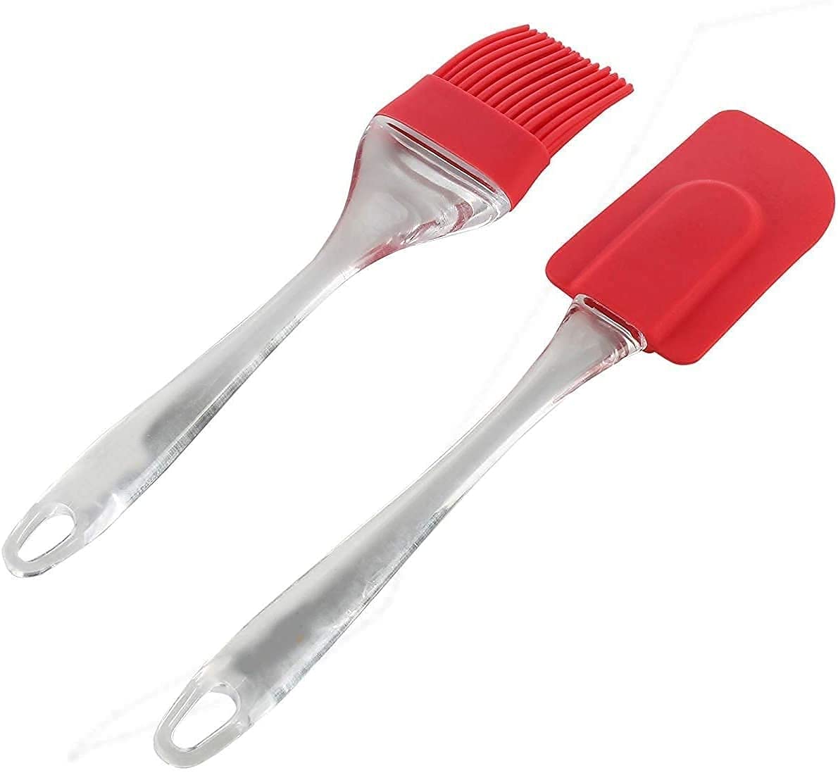 Brownell Kitchen Pastry Silicon Spatula And Oil Brush Set For Cake Mixer, Baking, Oiling, Bbq, Oven Tandoor Grilling Non Stick C