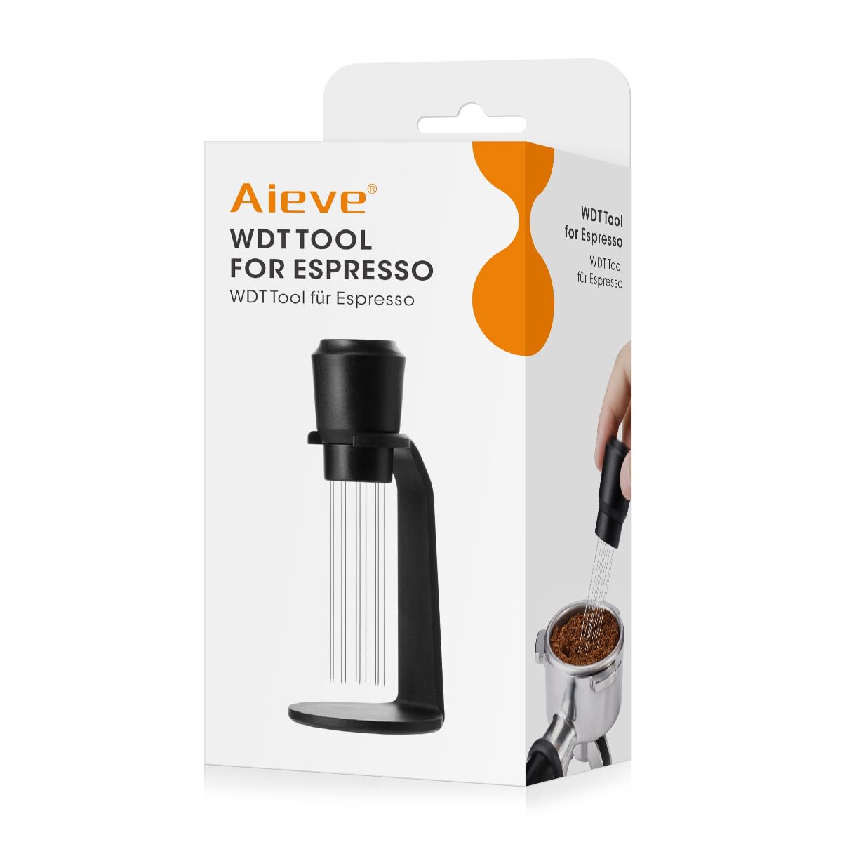 Aieve Wdt Tool Espresso, Distribution Tool Espresso Machine Accessories With 0.4Mm Needle (Ease Of Use In 2 Ways Installtion)