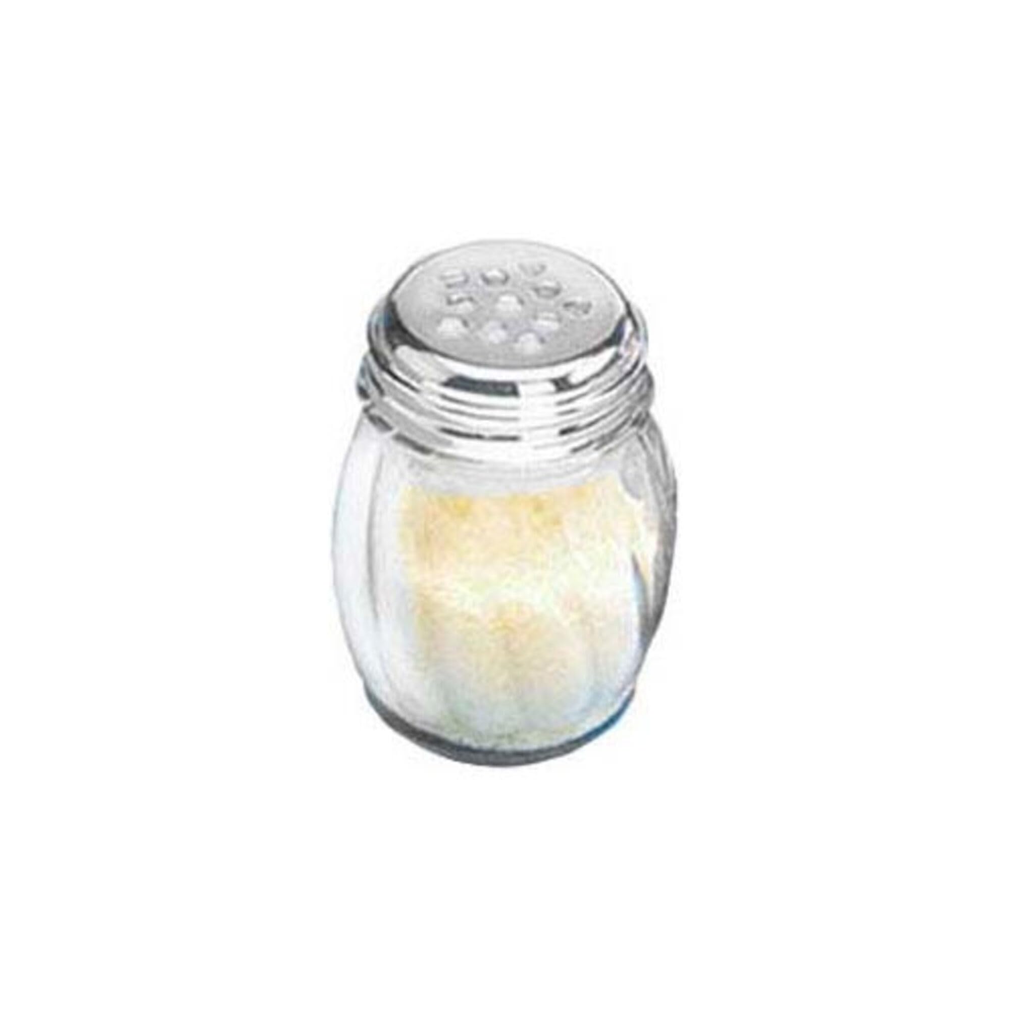 American Metalcraft LX306 6 oz Lexan Cheese Shaker Set (Top and Base)