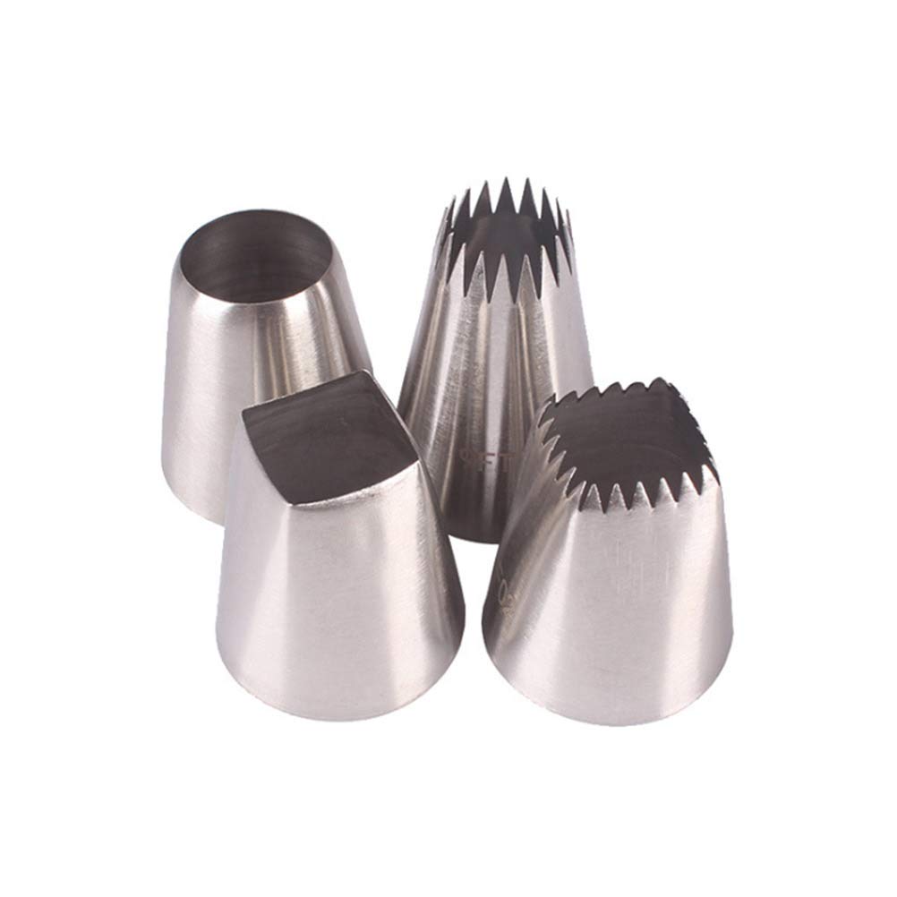 Russian Piping Tips, Frosting Tips Icing Nozzles Cake Decorating Kit Diy Cupcake Decorated Tool Set 4Pcs F02 F06 R22L 9Ft
