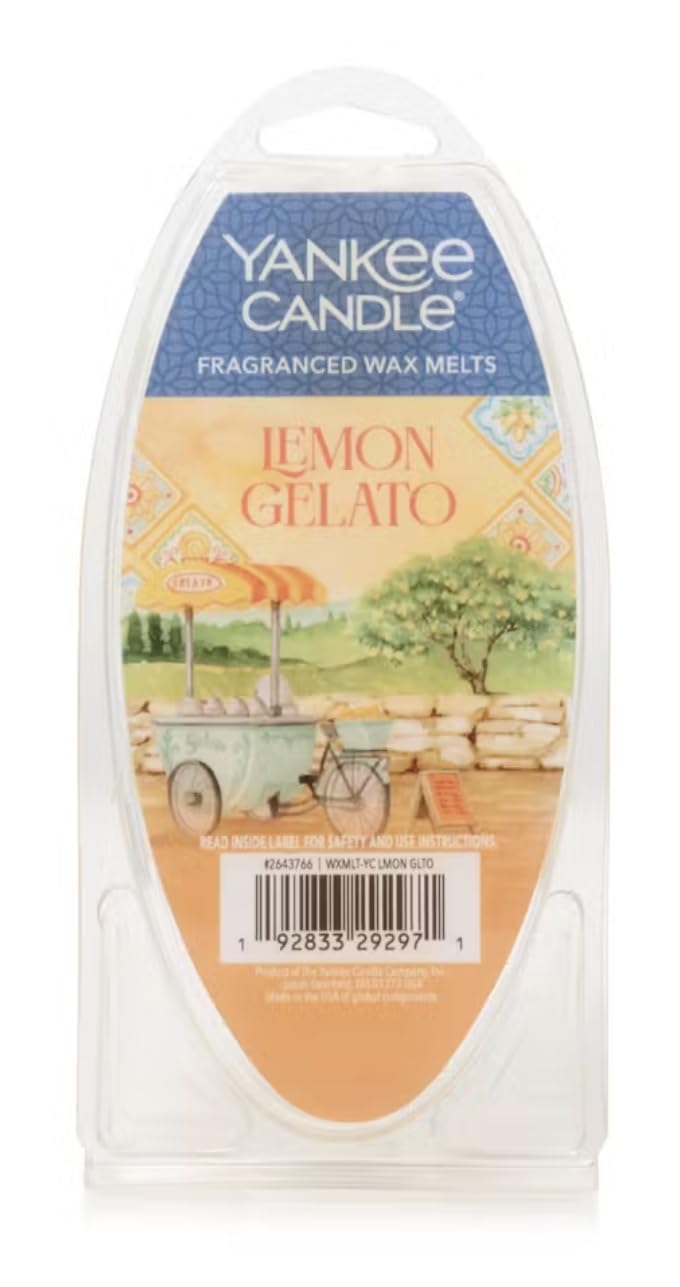 Yankee Candle Hello Italy! Collection Lemon Gelato Fragranced 6-Pc Wax Melts