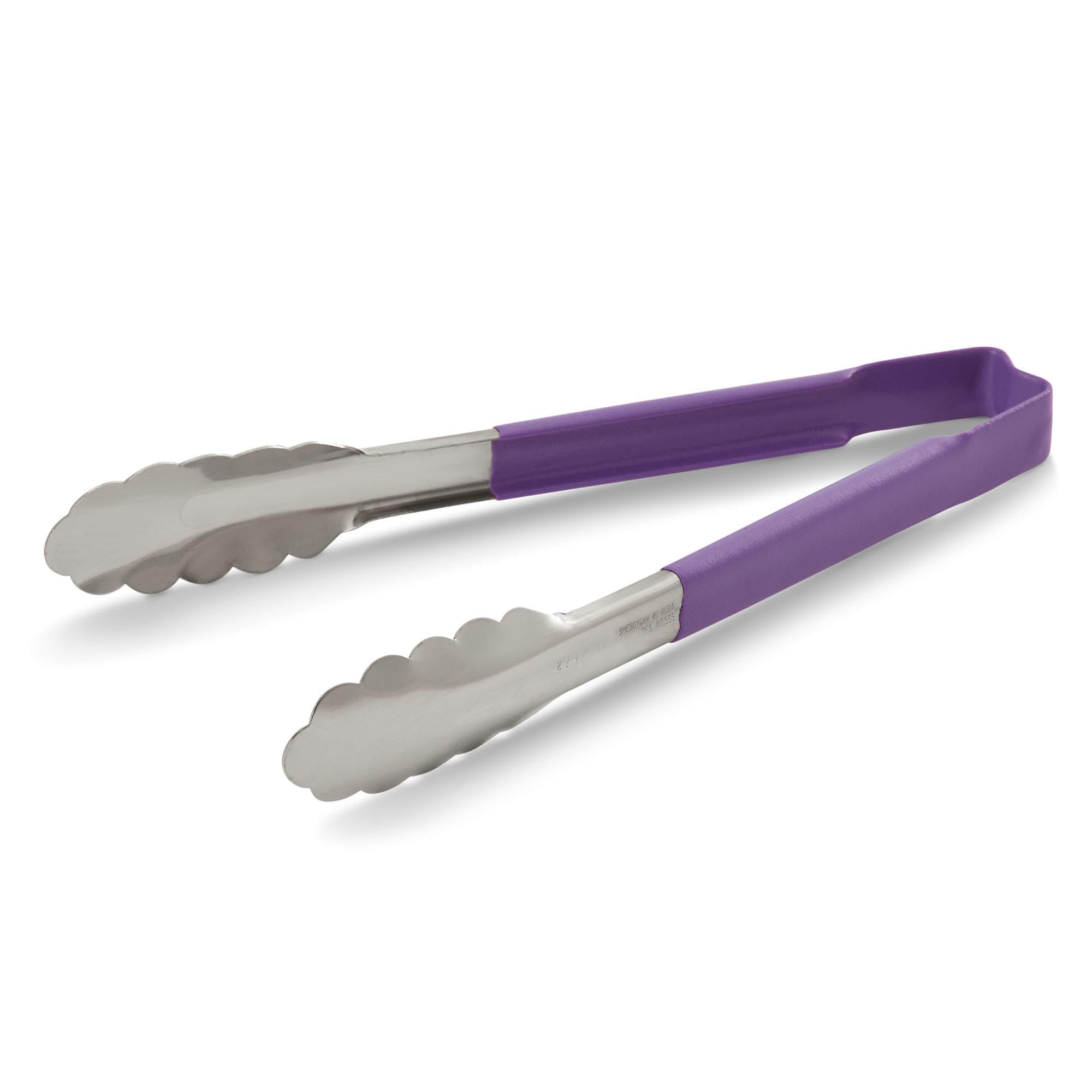 Vollrath 4780980 Kool-Touch Purple Handled 9.5 Utility Tong''