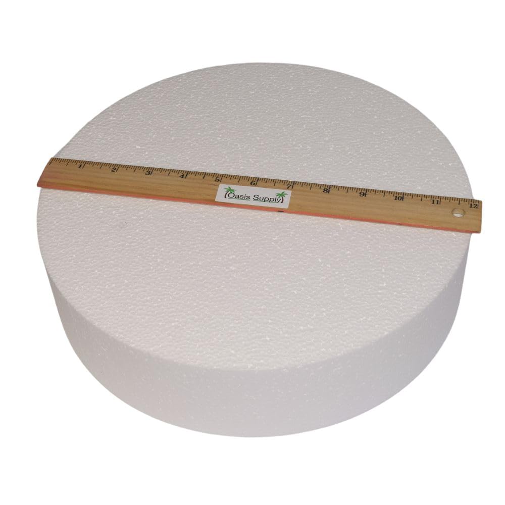 Golda'S Kitchen B0000Vyxpm Cake Dummy, 12'' X 3'', White
