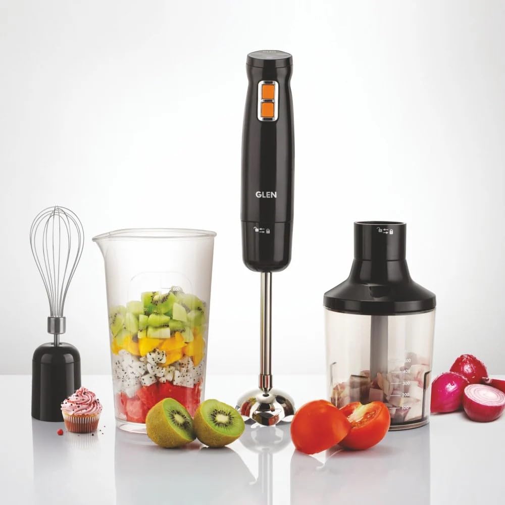 Glen Electric Turbo Hand Blender Chopper Whisker 350W  (Sa4063Hbcw)