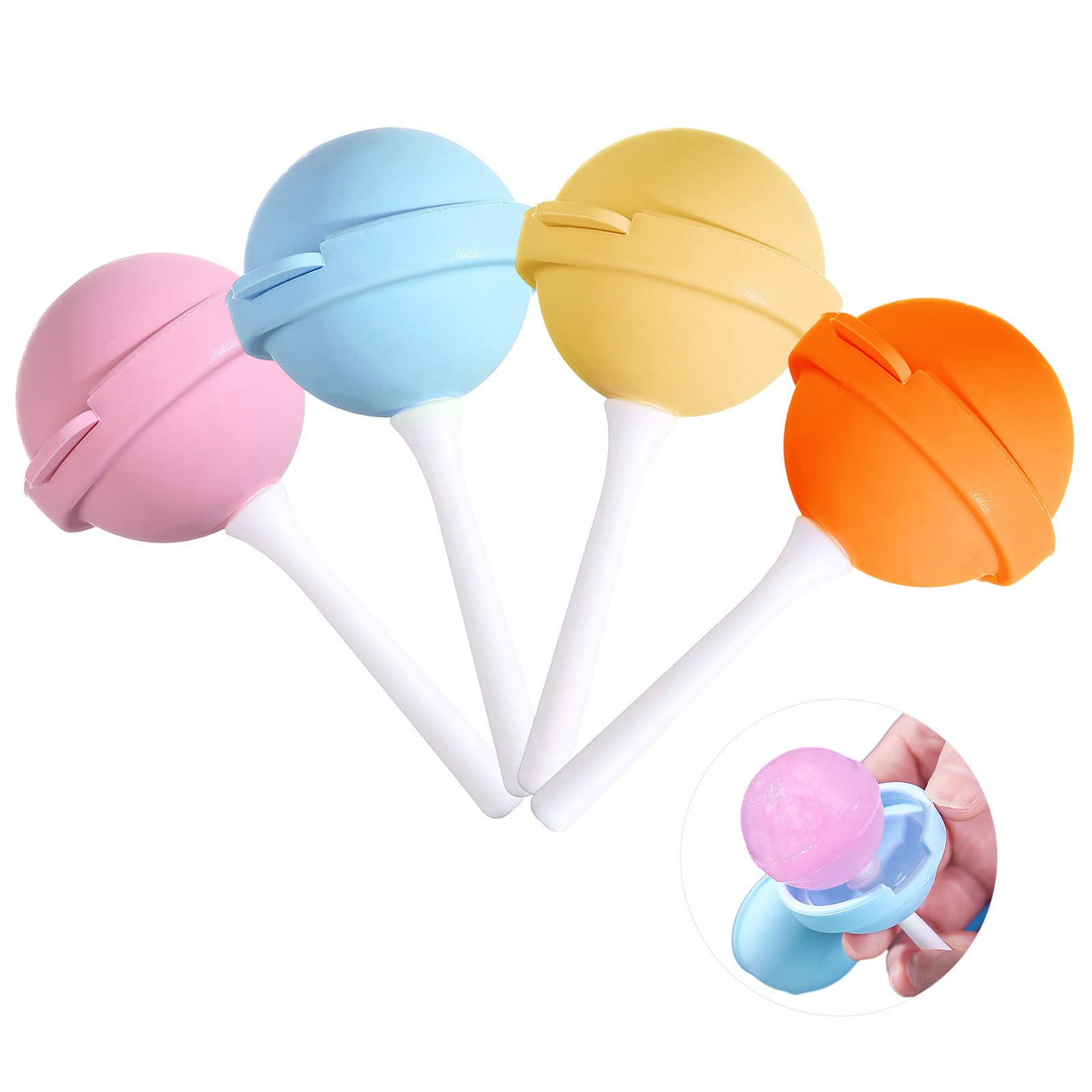 Silicone Lollipop Ice Cream Maker, Homemade Popsicle Molds, Diy Popsicle Maker For Kids, Lollipop Ice Cream Mold, Reusable Popsi