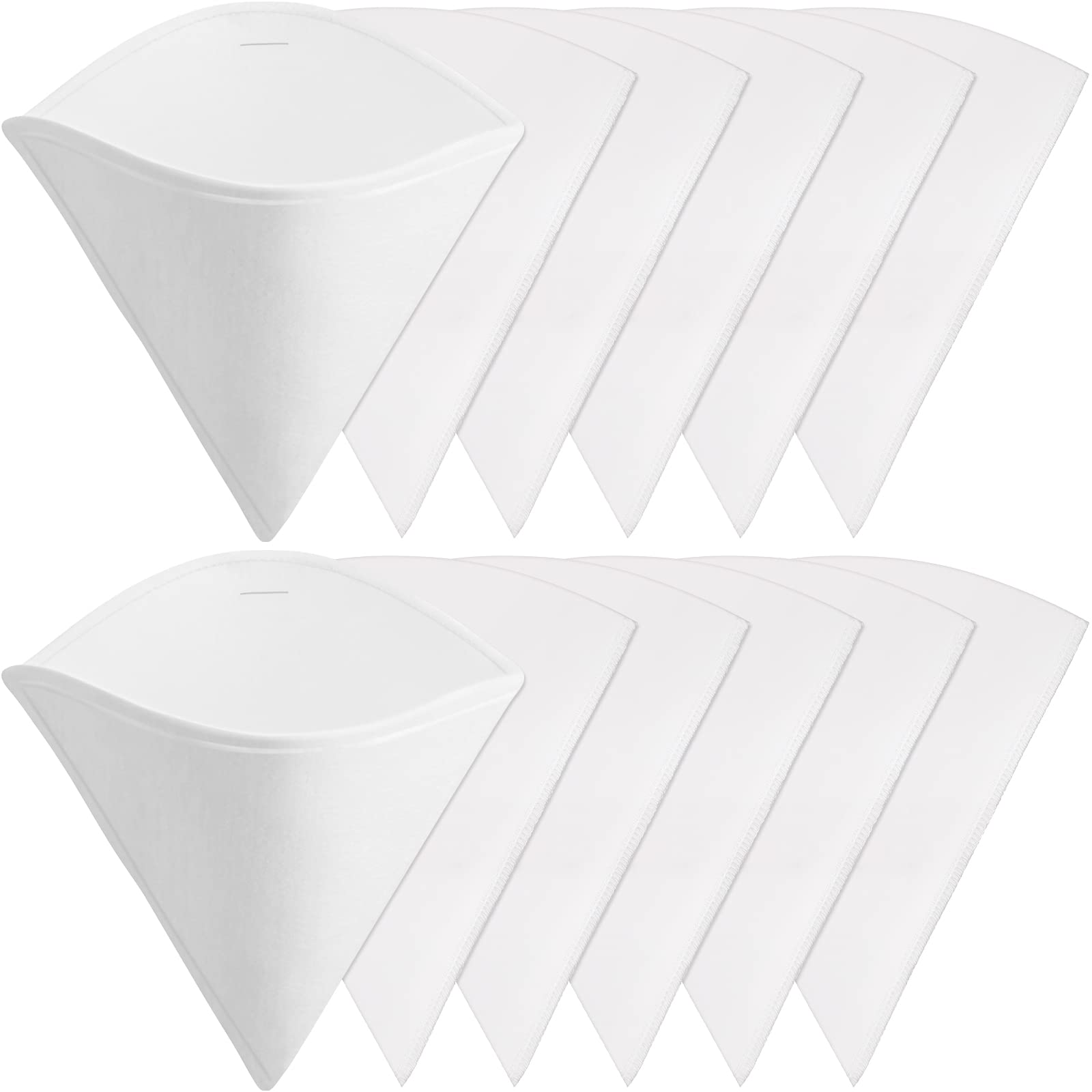 12 Pieces Maple Syrup Filter Set Maple Syrup Reusable Synthetic and Pre Filters Cone for Sap Collection Non Woven Cooking Oil Gr