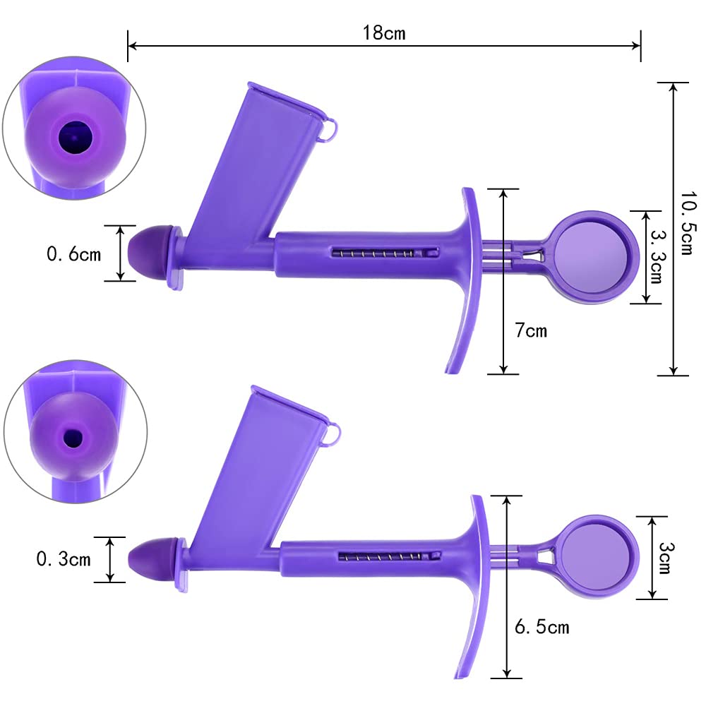 Plastic Pearl Applicator Fondant Pearl Ball Applicator Sugarcraft Cake Decorating Tools Plunger (3Mm And 6Mm)