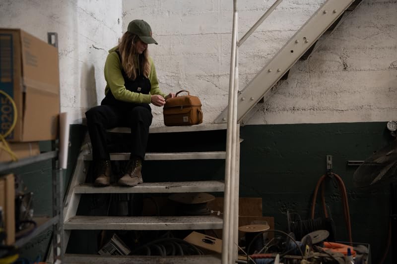 Carhartt Insulated 12 Can Two Compartment Lunch Cooler, Durable Fully-Insulated Lunch Box, Dual Compartment (Tarmac)