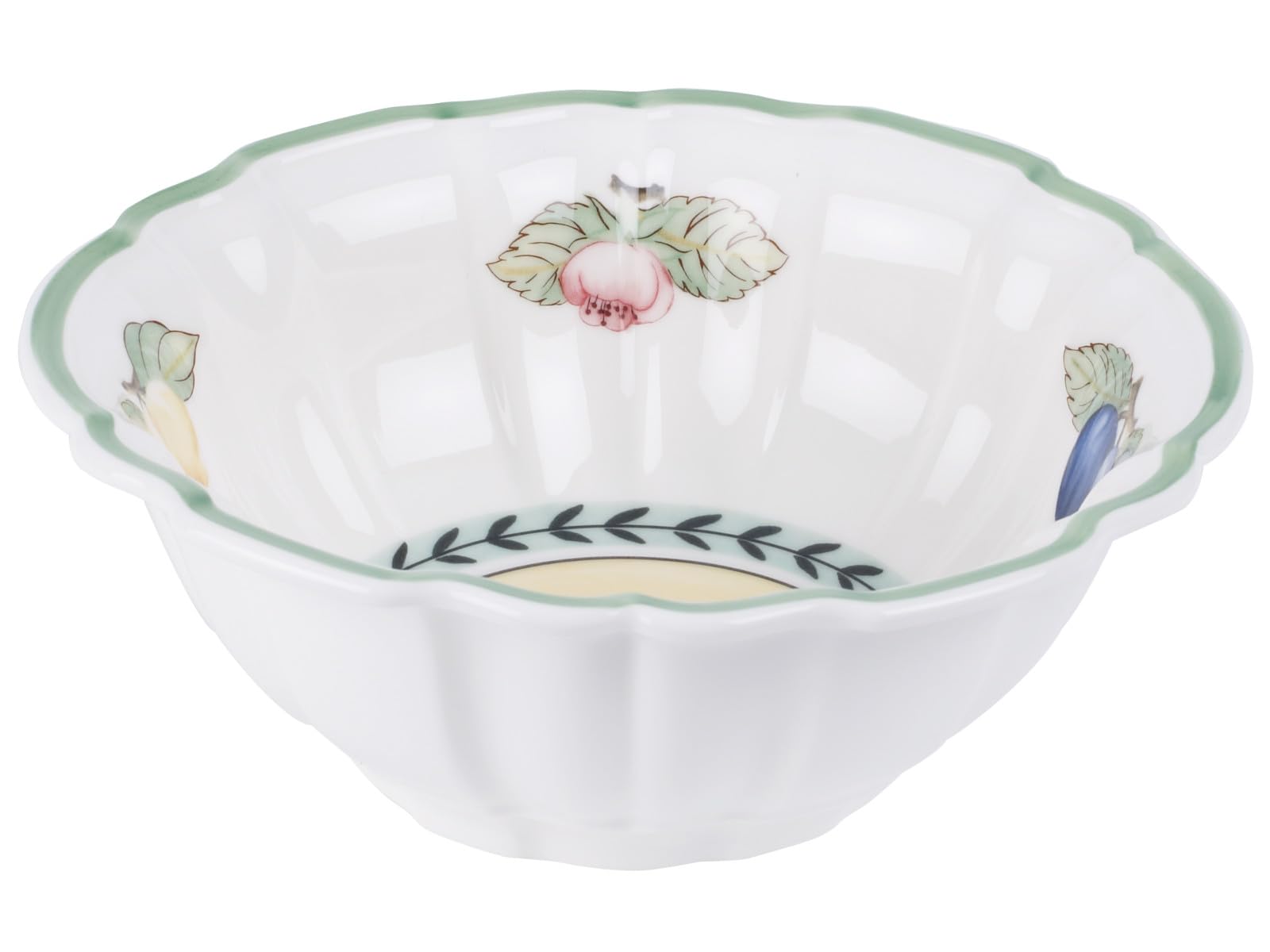 French Garden Fleurence Rice Bowl By Villeroy & Boch - 20 Ounces, White