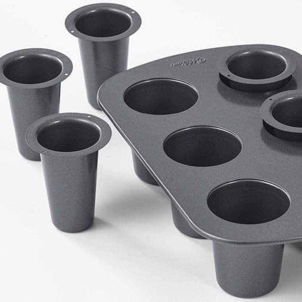 Wilton Cookie Shot Glass, 6Cavity, NonStick Round Pan Made of Steel