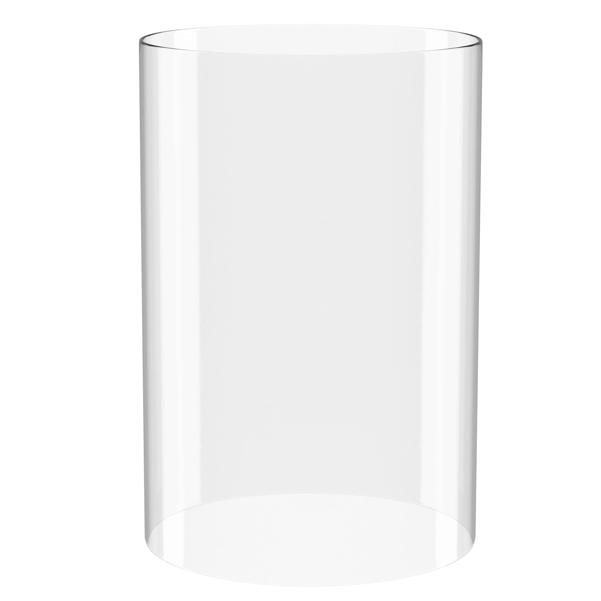KETELAMP Hurricane Candle Holder Glass, Open Ended Glass, Bottomless Cylindrical Glass, Glass Lamp Shade of 3.5 x 6 (Multiple Sp