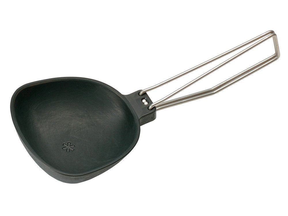 Snow Peak Folding Nylon Cooking Ladle For Camping/Hiking, Black