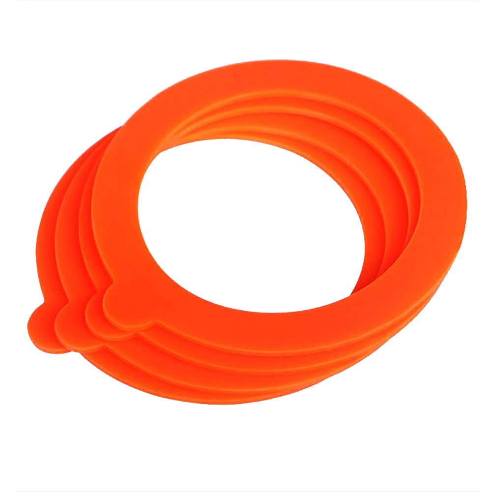 6 Pcs Silicone Gasket Seals Replacement Rubber Seals Rings Airtight Sealing Bands Lid Sealing Rings For Regular Mouth Canning Ja