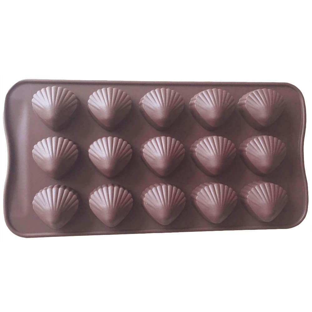 Elome Silicone Sea Shell Mold Baking Mould Ice Cube Tray For Chocolate, Soap, Candle, Madeleines, Fondant Birthday Cake Decorati