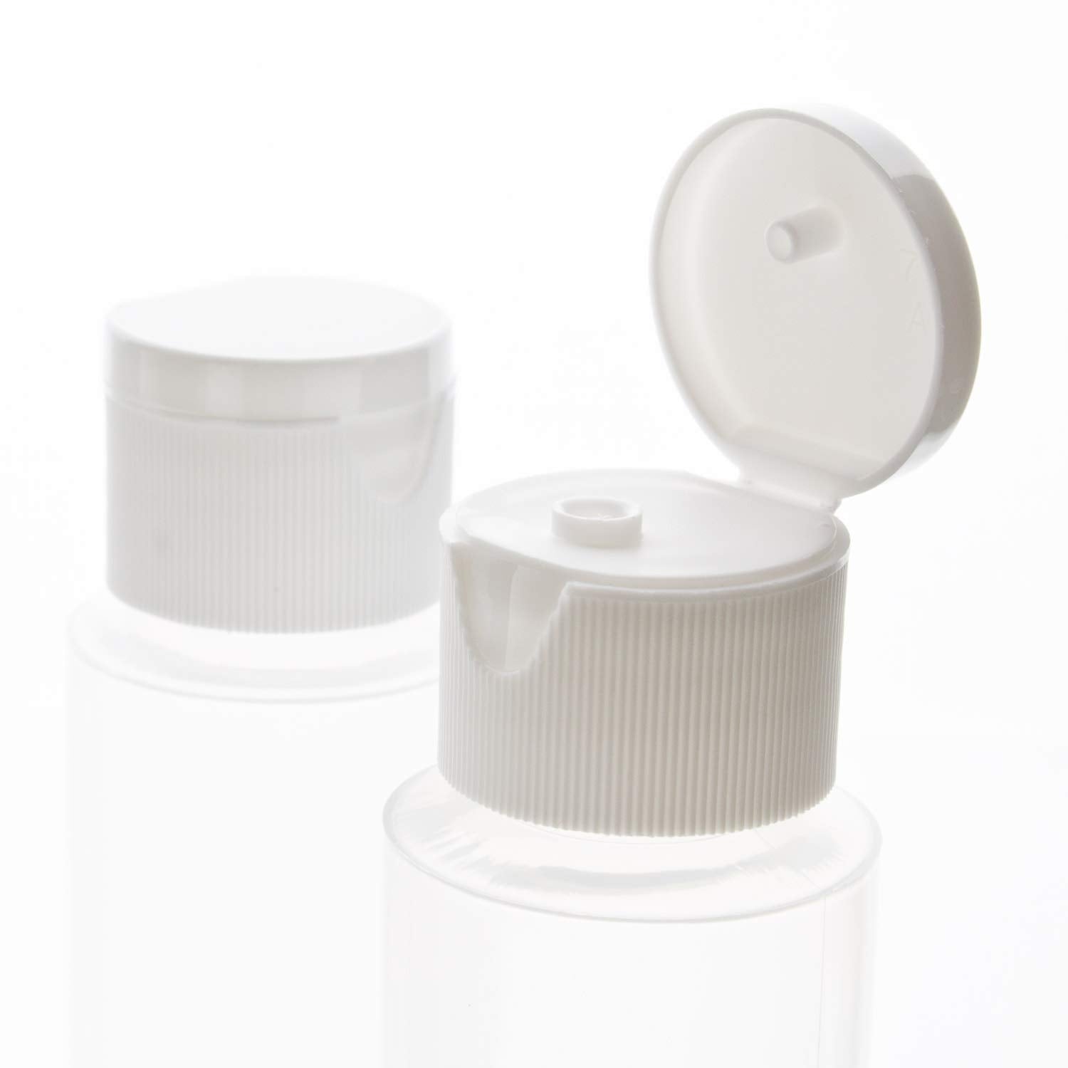 Chica And Jo 2Oz Clear Plastic Empty Squeeze Bottles With Flip Cap - Bpa-Free - Set Of 6 - Tsa Travel Size 2 Ounce Made In The U