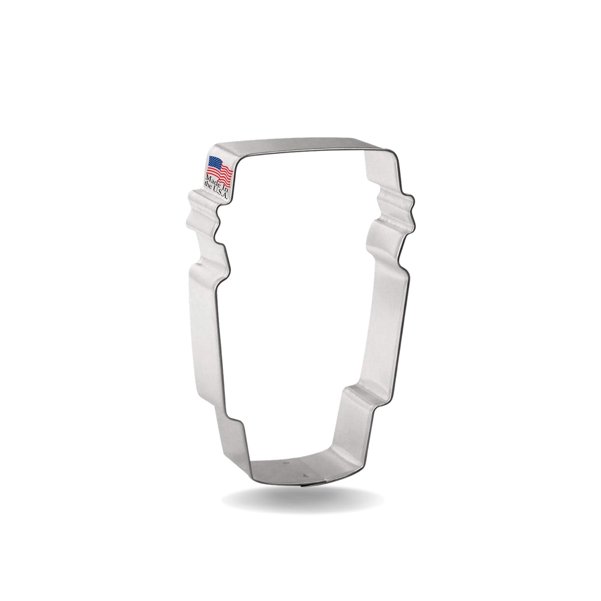 Foose Latte Cup Cookie Cutter 4 Inch -Tin Plated Steel Cookie Cutters - Latte Cup Cookie Mold