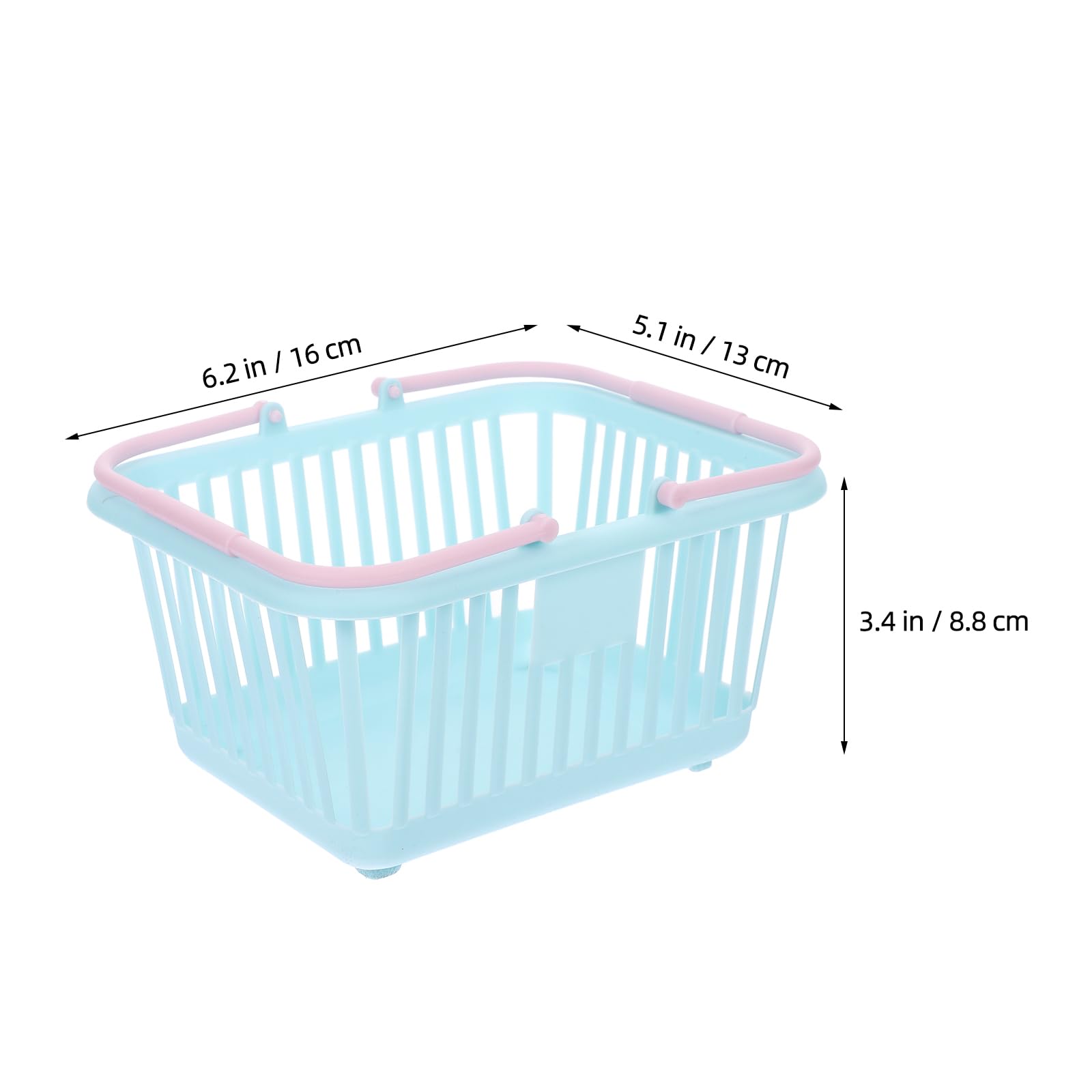 Play Store 4 Pieces Kids Small Shopping Basket Mini Plastic Grocery Baskets With Handles Retail Shopping Baskets Shower Baskets