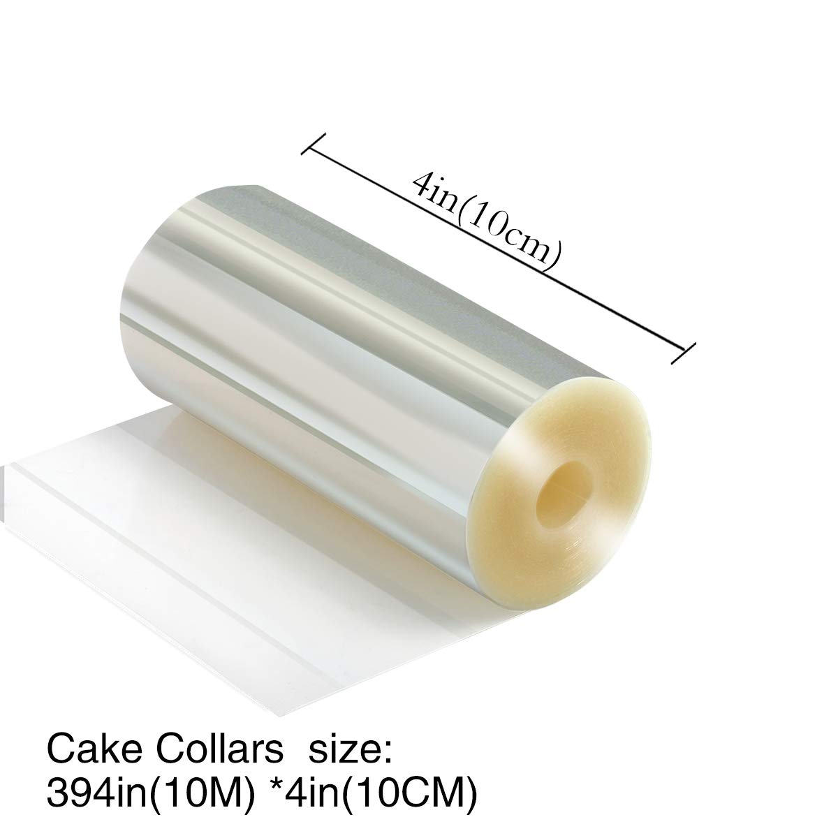 Picowe Cake Collars 4 X 394Inch, Acetate Rolls, Clear Cake Strips, Transparent Cake Rolls, Mousse Cake Acetate Sheets For Chocol