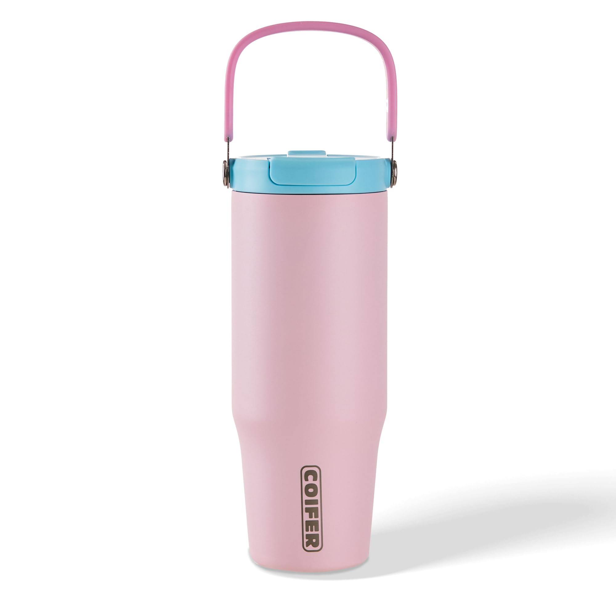 coifer 32 oz Insulated Tumbler with Handle, Straw and DualDrink Lid