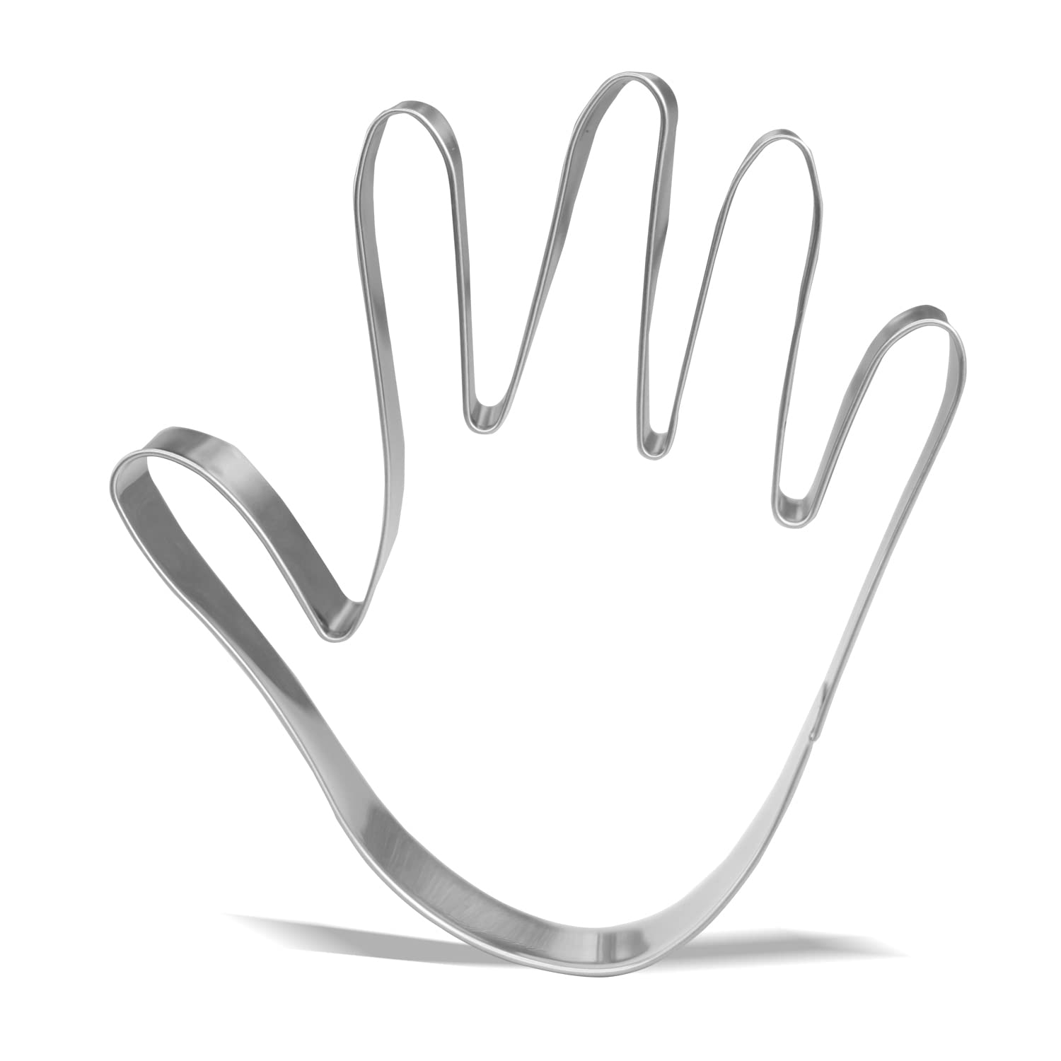 Keewah 4.8 Inch Hand Cookie Cutter - Stainless Steel