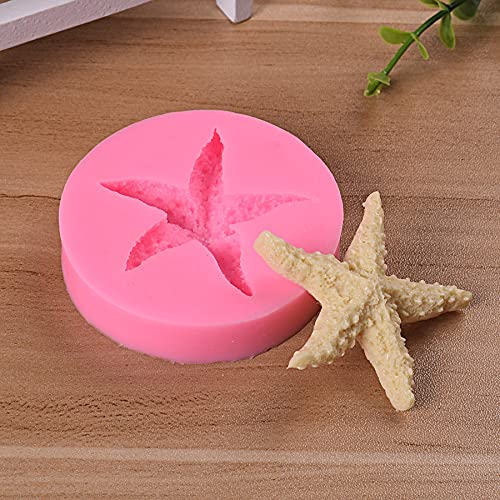 Starfish Shell Fondant Silicone Molds Cake Candy Cake Decoration Tools Diy Creative Chocolate Mold