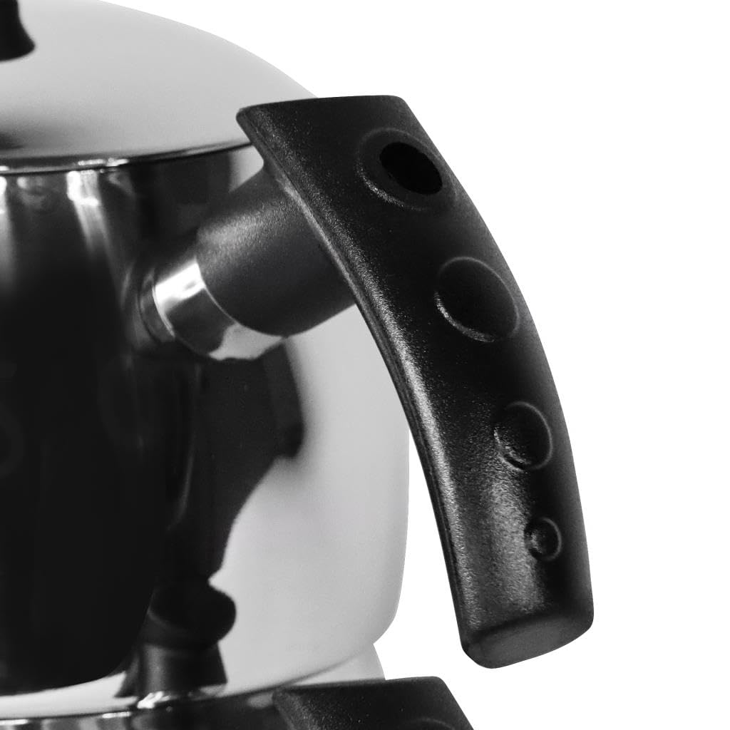 Serenk Traditional Turkish Tea Pot, 18/10 Stainless-Steel Double Tea Pots, Stove Top Turkish Tea Kettle, Rapid Boil,Turkish Teap