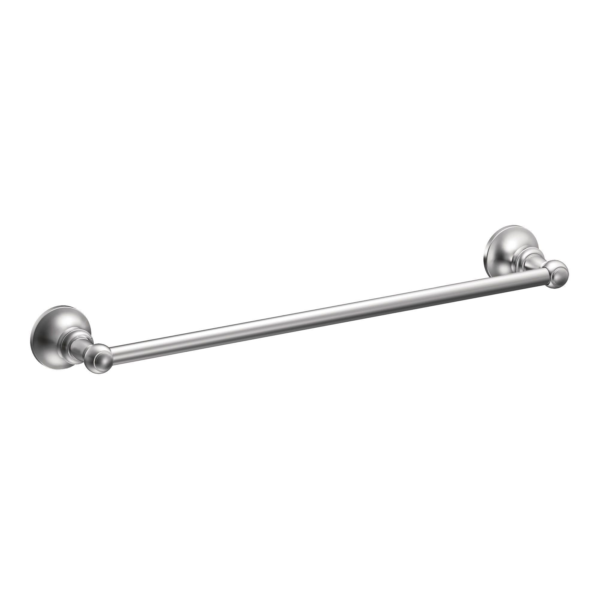 Moen Vale 18-Inch Towel Bar, Chrome - Metal Construction, Model DN4418CH