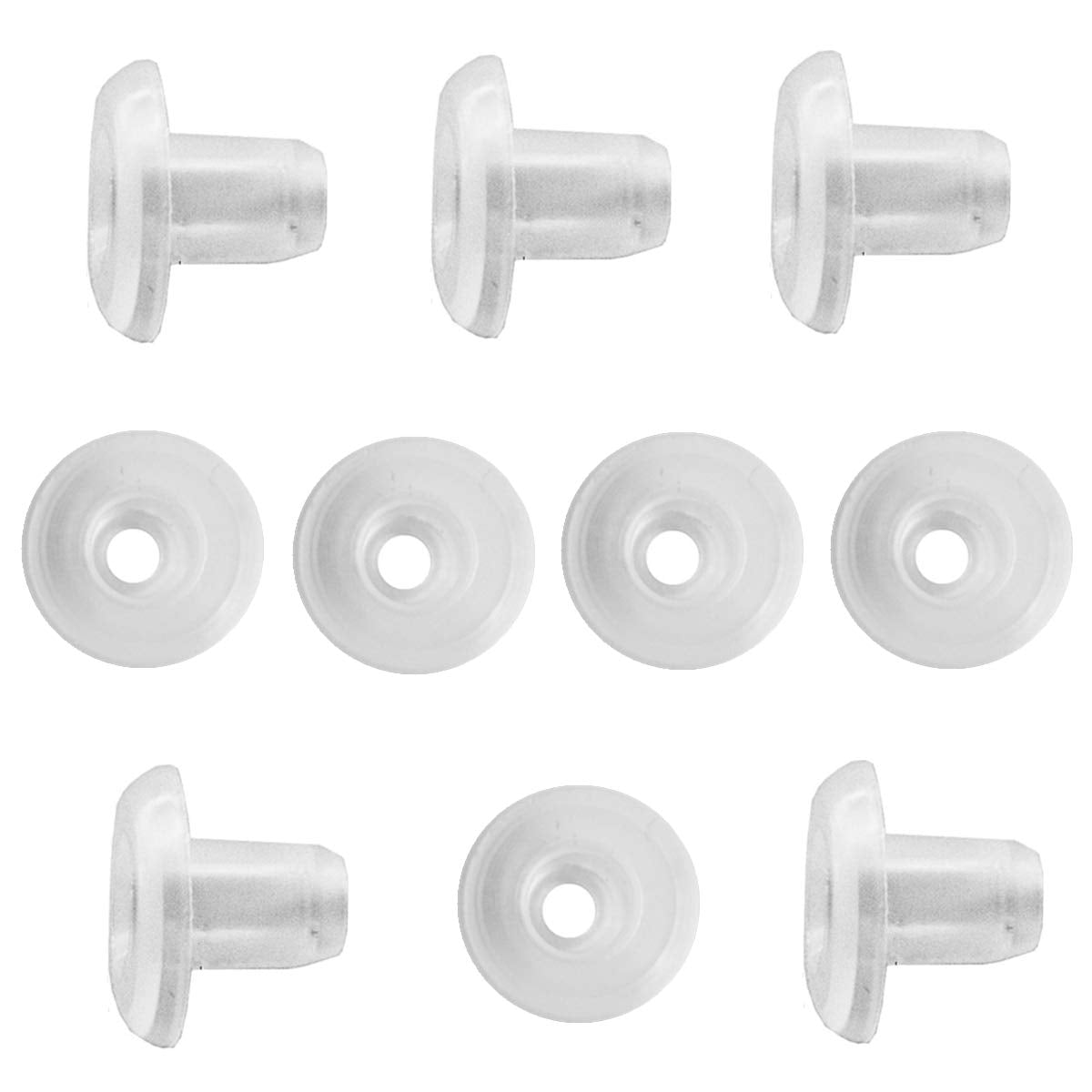 10pcs Horizontal Blinds Bottom Rail Ladder Cord Button Plug for Wood & Faux Wood Blinds and 1 Mini Blinds with a Hole 5/16