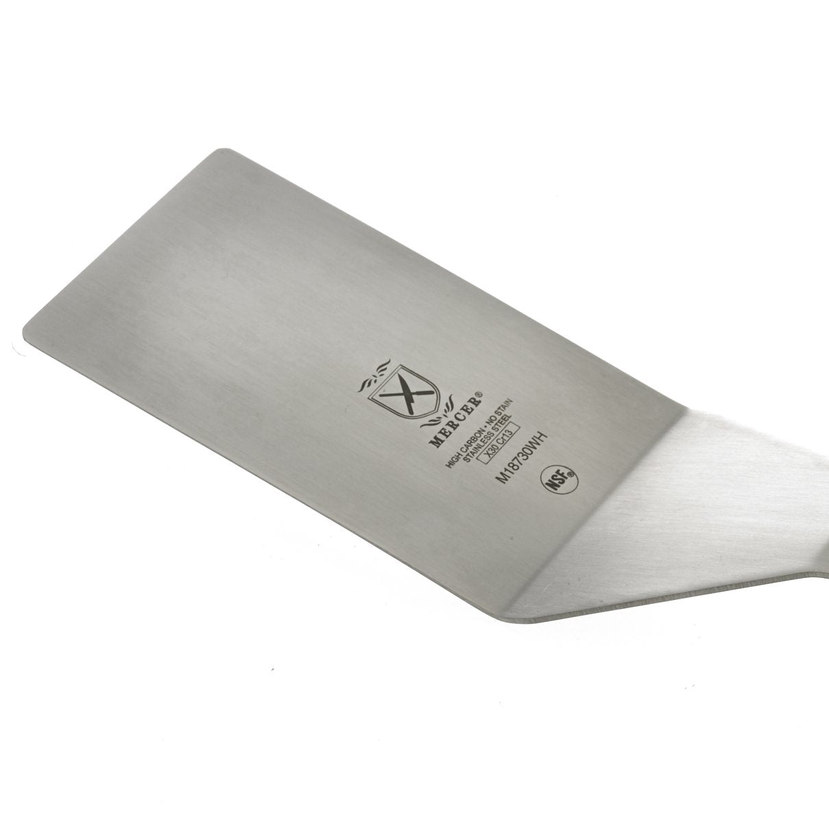Mercer Culinary Square Edge Turner, 4 X 2.5 Inch, White