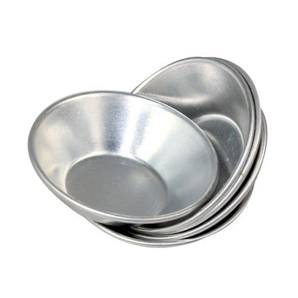 Esowemsn 20Pcs Heat Resistant Anodized Aluminum Egg Tart Cupcake Cake Cookie Mold Pudding Mould Multi-Functional Baking Tool