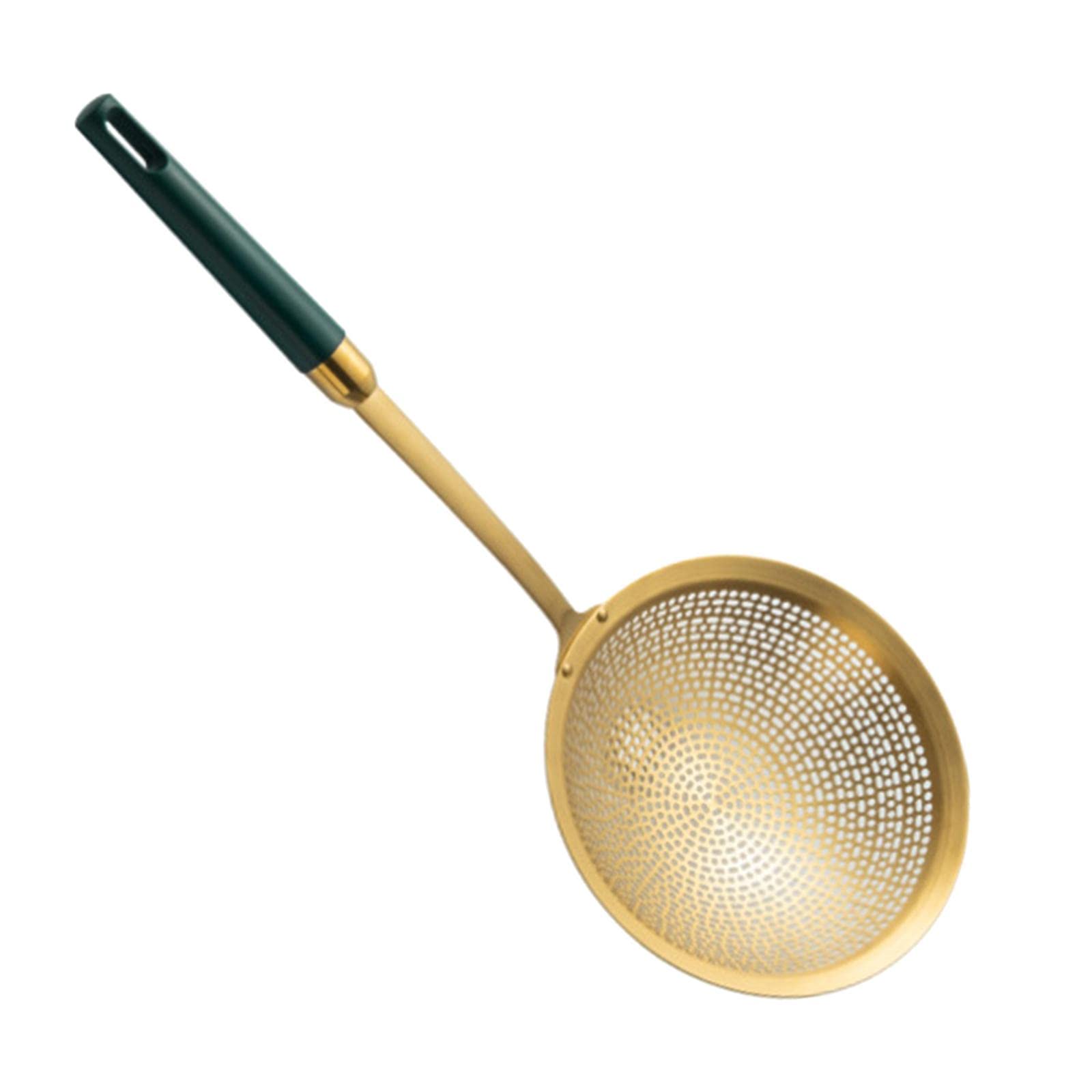 Myaddiction Strainer Food Colander Oil Fried Food Long Handle Kitchen Tools Cookware Big