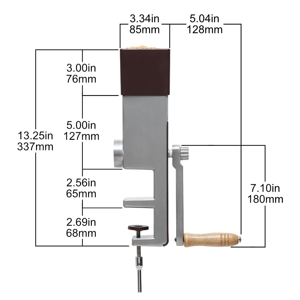 Hand Crank Grain Mill Vkp1012 Vkp Brands