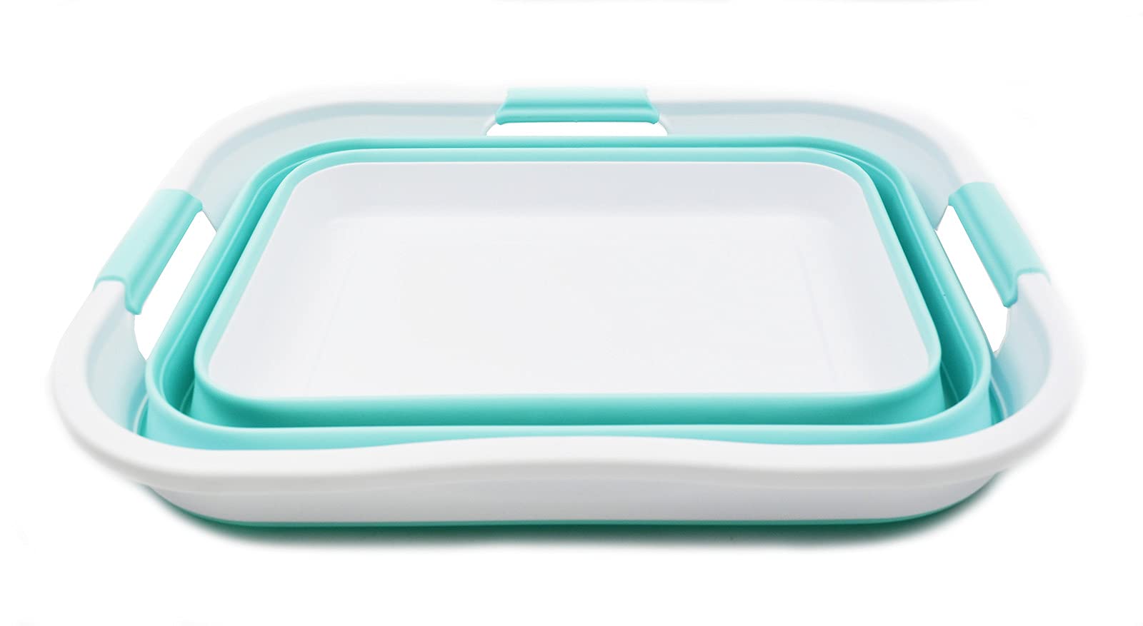 Sammart 30L (8 Gallon) Collapsible Plastic Laundry Basket - Foldable Pop Up Storage Container/Organizer - Portable Washing Tub -