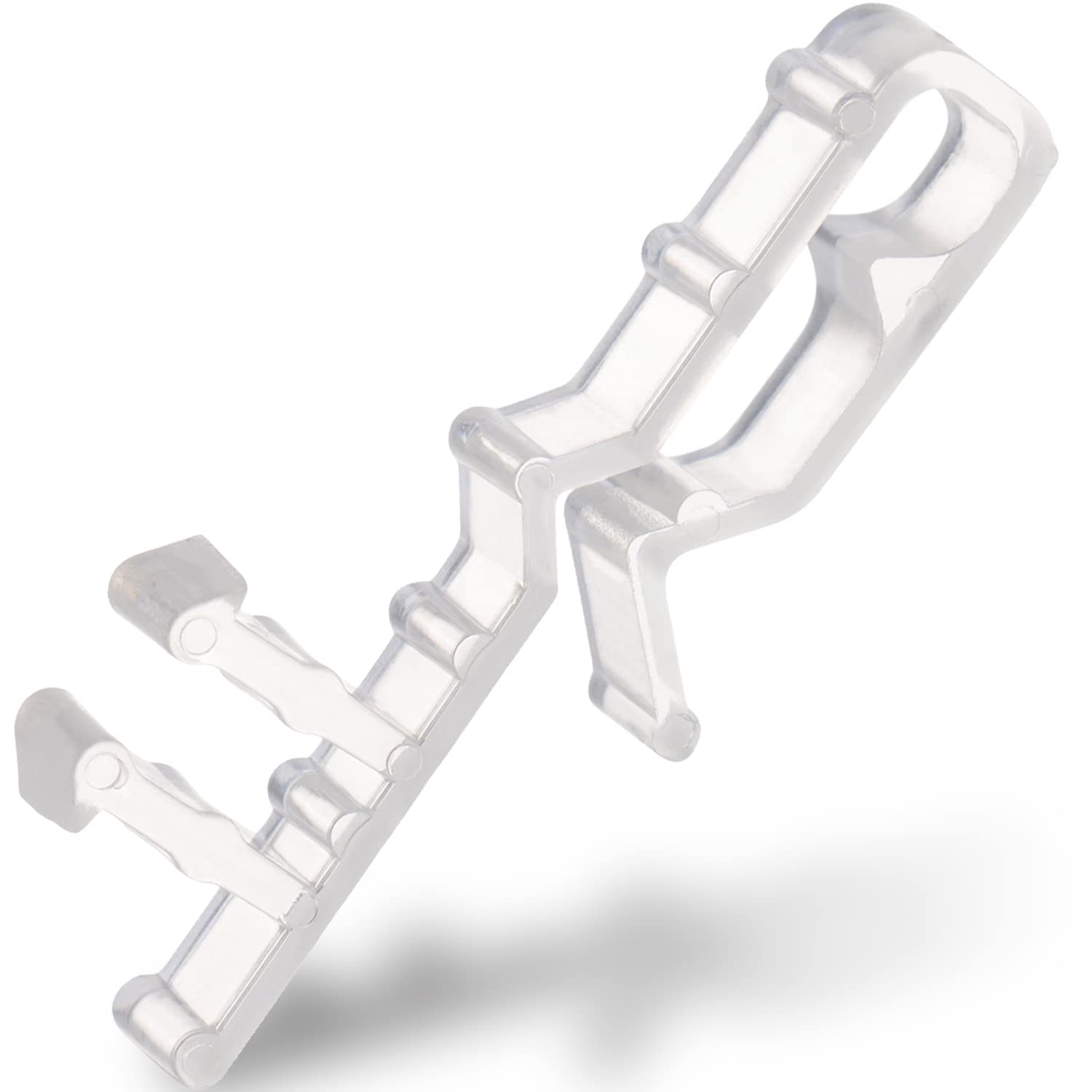 Valance Clips for Blinds 2 Inch Hidden Channel Window Blind Clips Clear Plastic Replacement Accessories Parts for Horizontal Woo