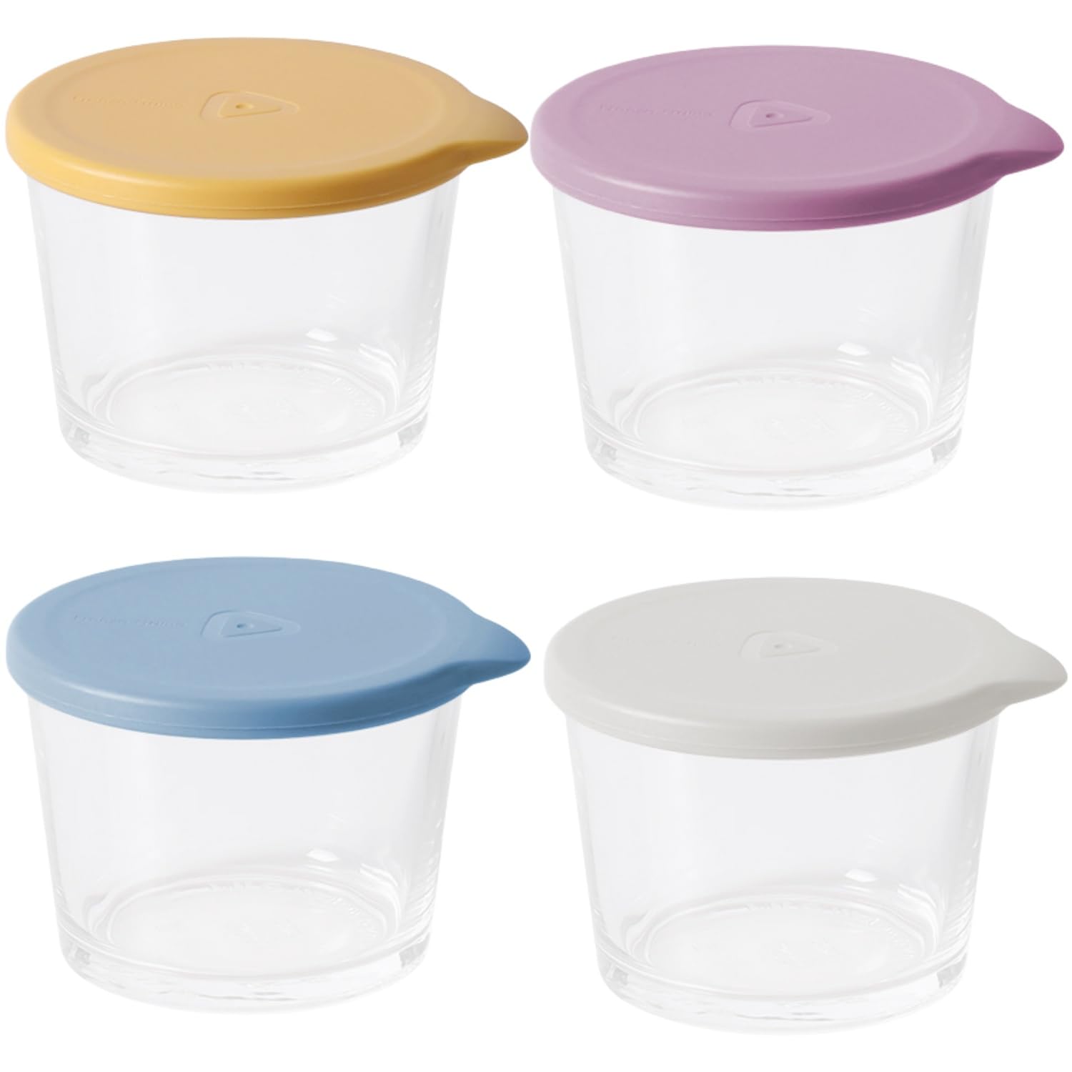 4 Pack 9 Oz Glass Jars With Lids Small Food Storage Containers,Leakproof Mini Glass Container For Food Portion,Overnight Oats,Pi