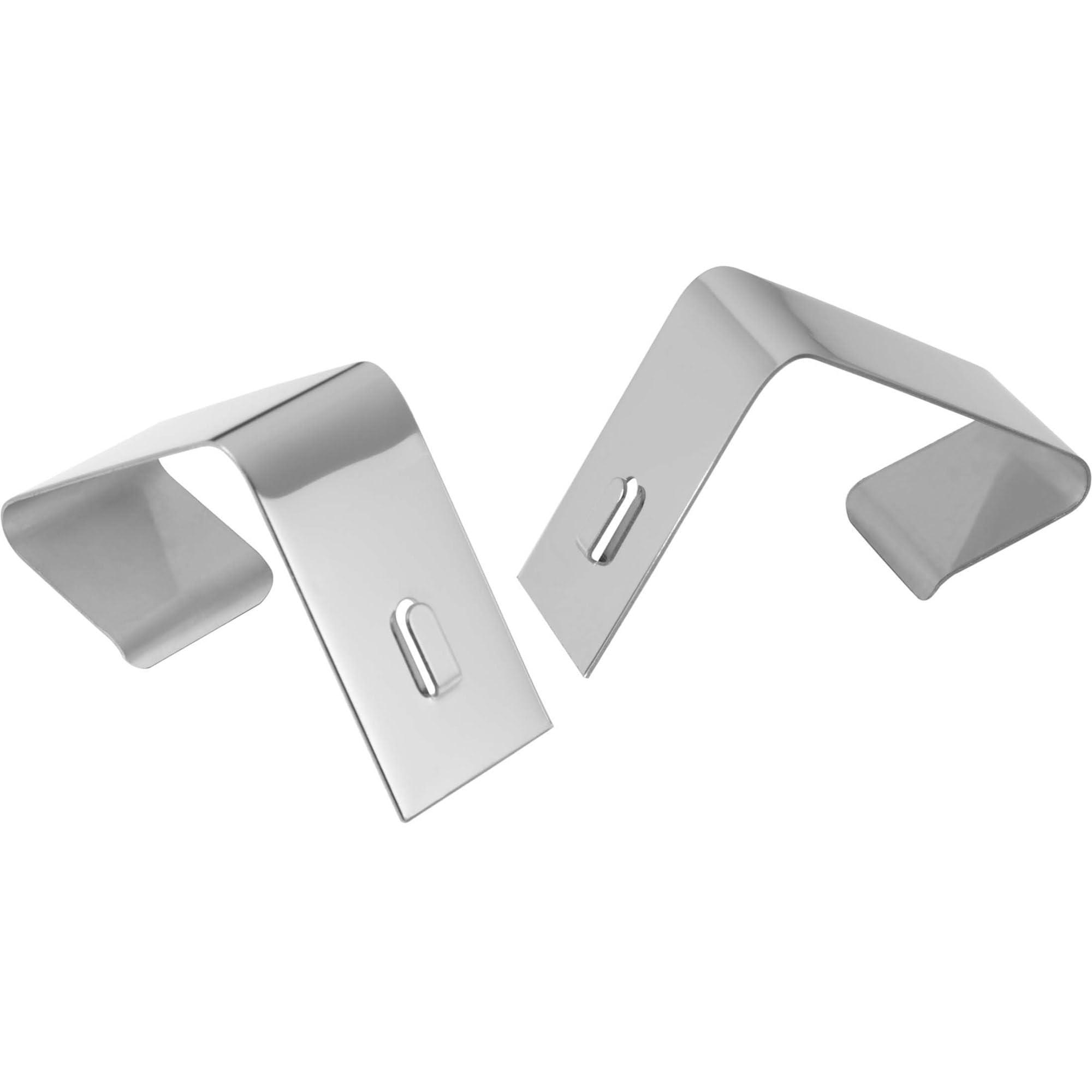 Quartet Flexible Metal Cubicle Hangers, For 1.5'' To 2.5'' Thick Partition Walls, Silver, 2/Set