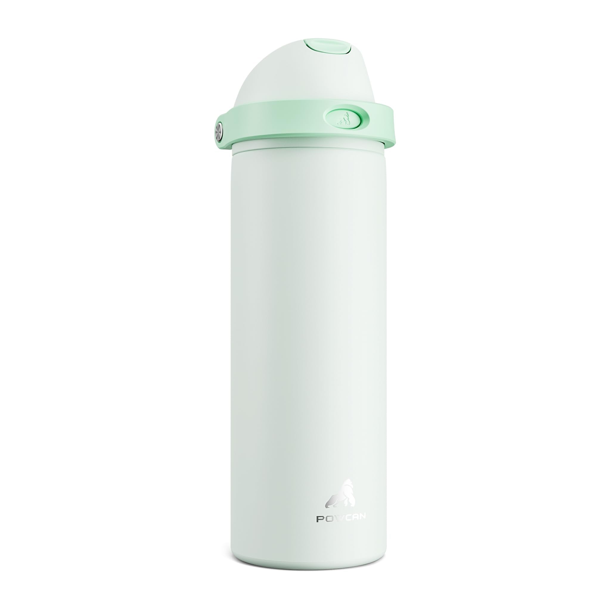 POWCAN 24 oz Vacuum Water Bottle for Office: Spill Proof Lid with Straw, Lightweight, Double Walled, BPA-Free, Insulated Stainle