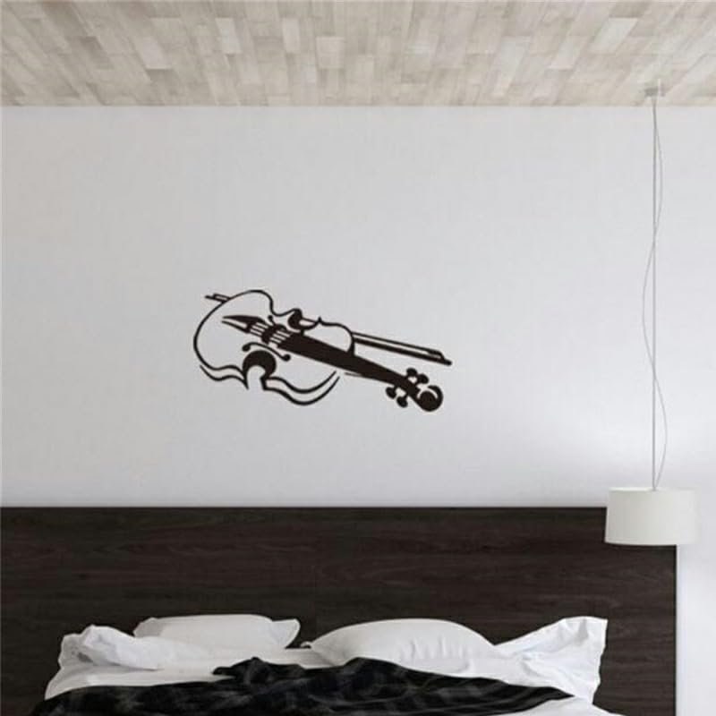 GADGETS WRAP Wall Decal Vinyl Sticker Violin Pattern Friendly for Office Home Wall Decoration