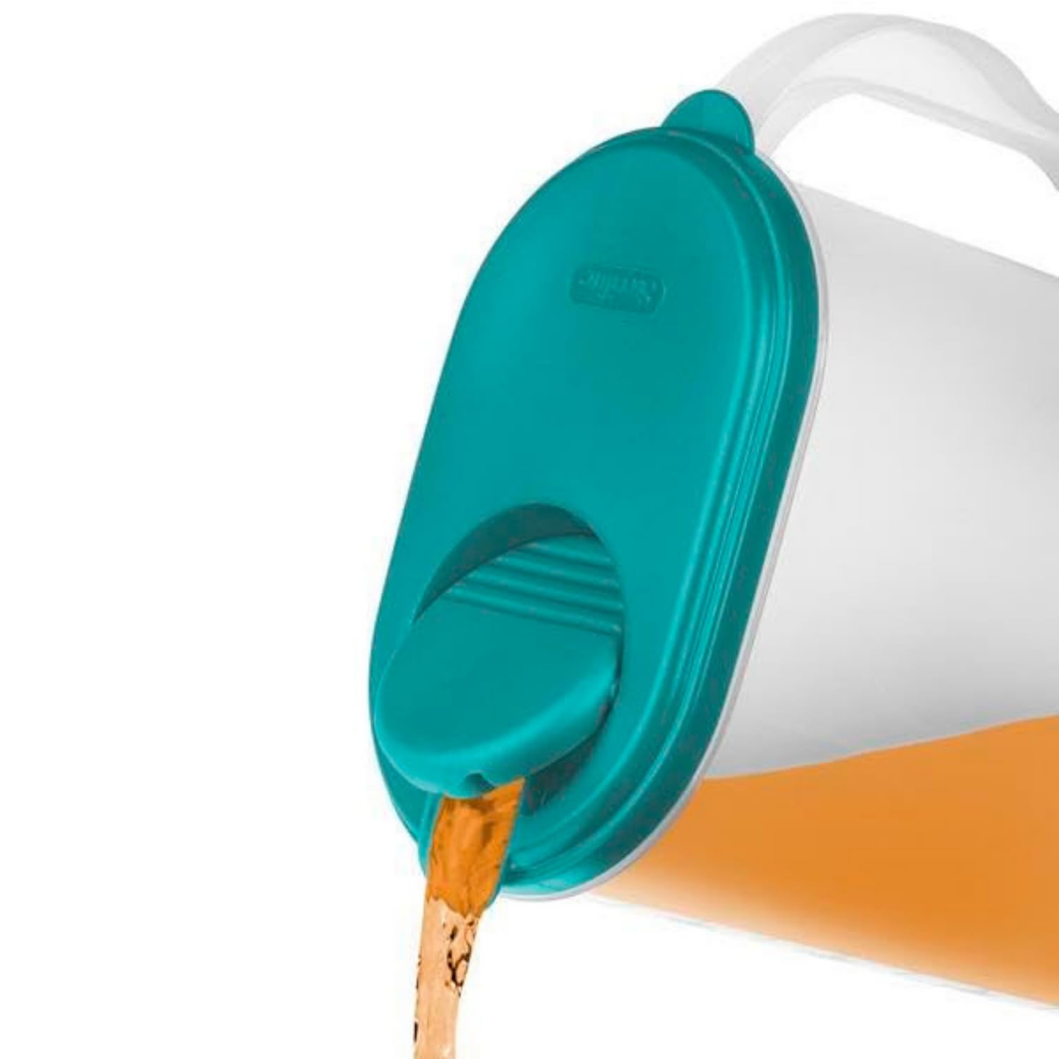 1 Gallon/3.8 Liter Slim Heavy Duty Plastic Measuring Pitcher With See Through Base, Leak Proof Spill Proof Lid W/Pivot Spout Lid