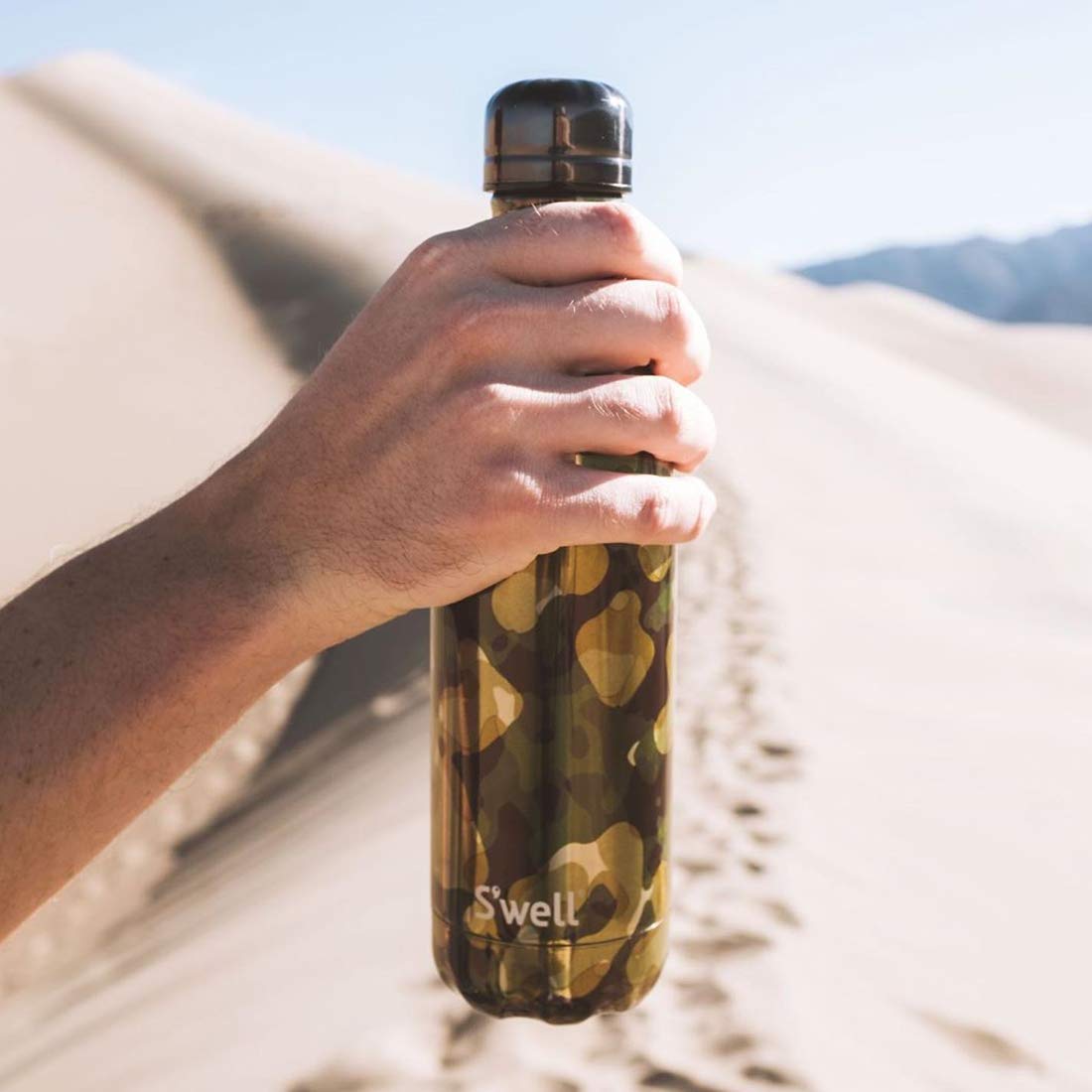 S'Well Stainless Steel Water Bottle - 17 Fl Oz - Incognito - Triple-Layered Vacuum-Insulated Containers Keeps Drinks Cold For 41