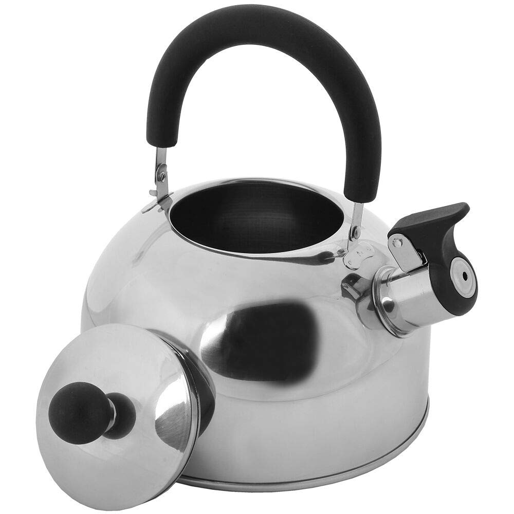 Lily'S Home 2 Quart Stainless Steel Whistling Tea Kettle, The Perfect Stovetop Tea And Water Boilers For Your Home, Dorm, Condo