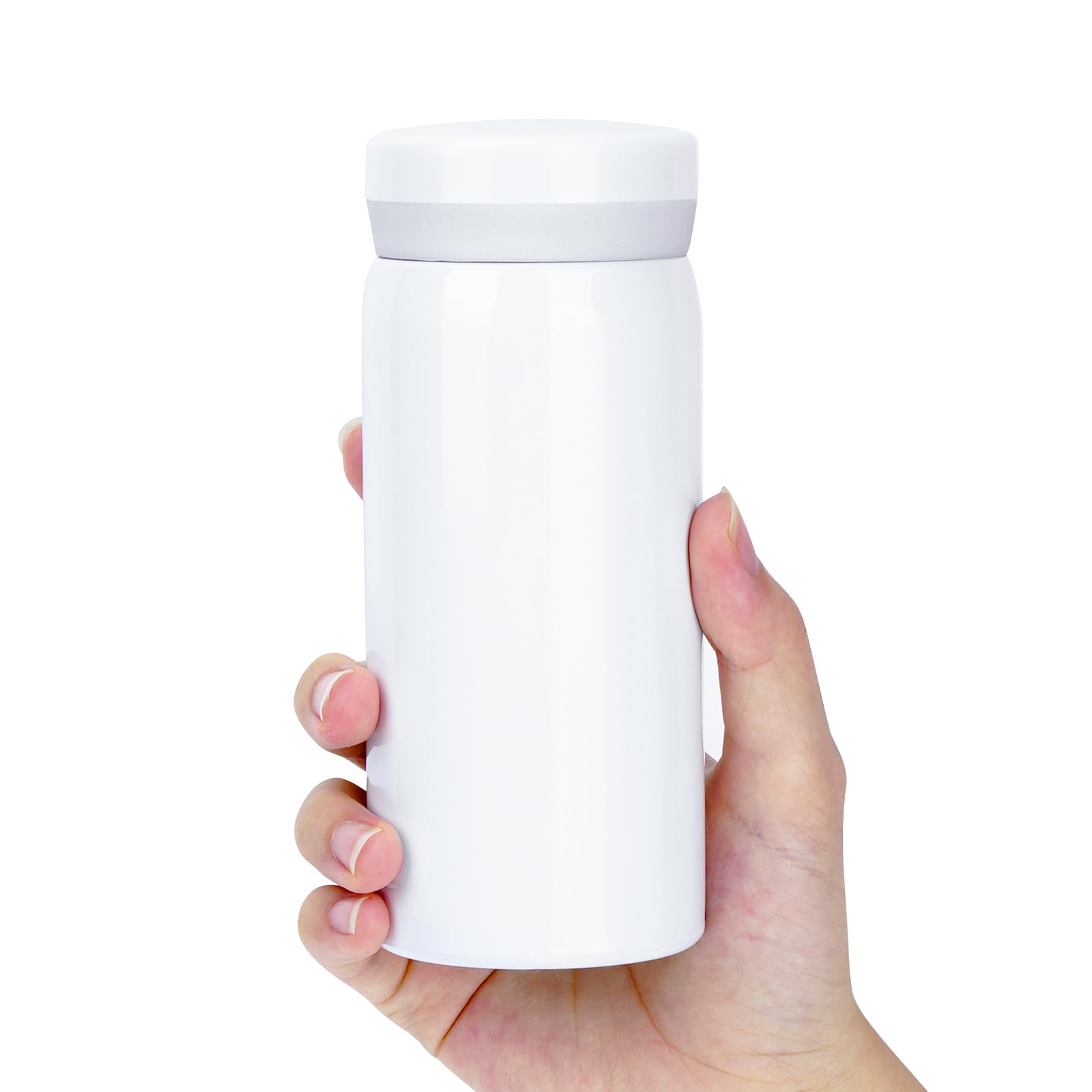 Linkidea 7oz (200ml) Mini Water Bottle, Small Vacuum Insulated Stainless Steel Water Bottle for Hot & Cold Drinks, Spill Proof T