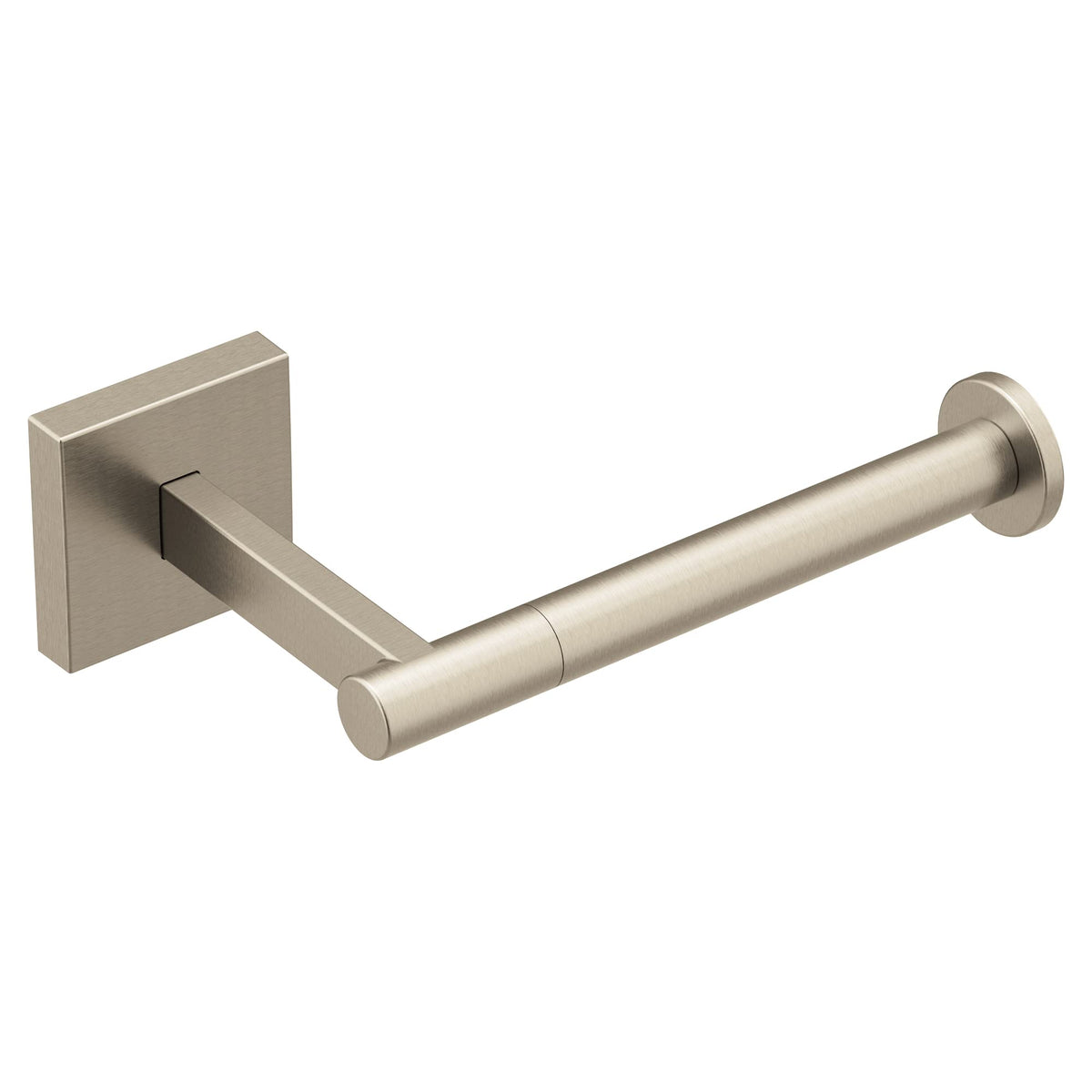 Moen Triva Brushed Nickel Single-Post Toilet Paper Holder, Bp1808Bn