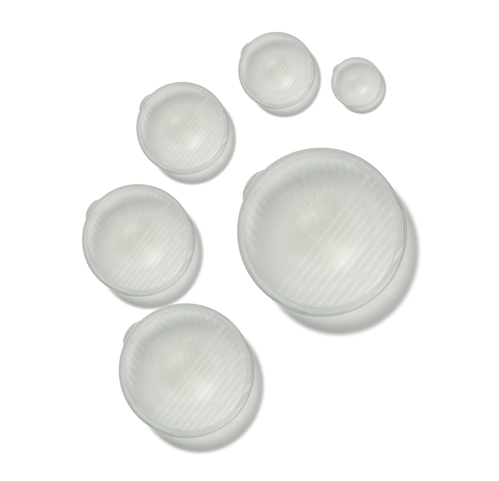Gir: Get It Right Reusable Stretch Lids, 6-Piece Round, Kiss (Frost)