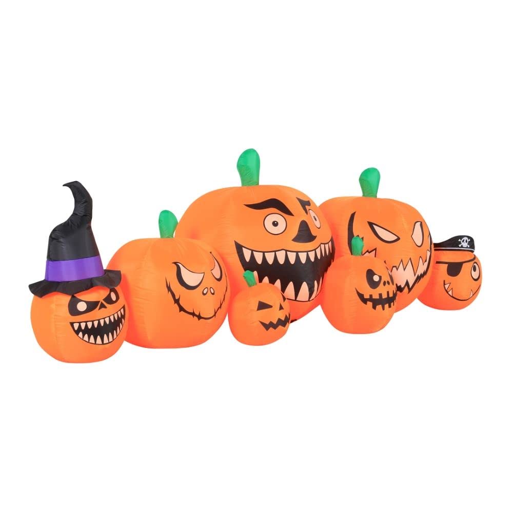Novelty Lights Occasions Pumpkin Patch Halloween Inflatables, Pumpkin Yard Decoration, Outdoor Halloween Party D  cor, 8.5 Feet