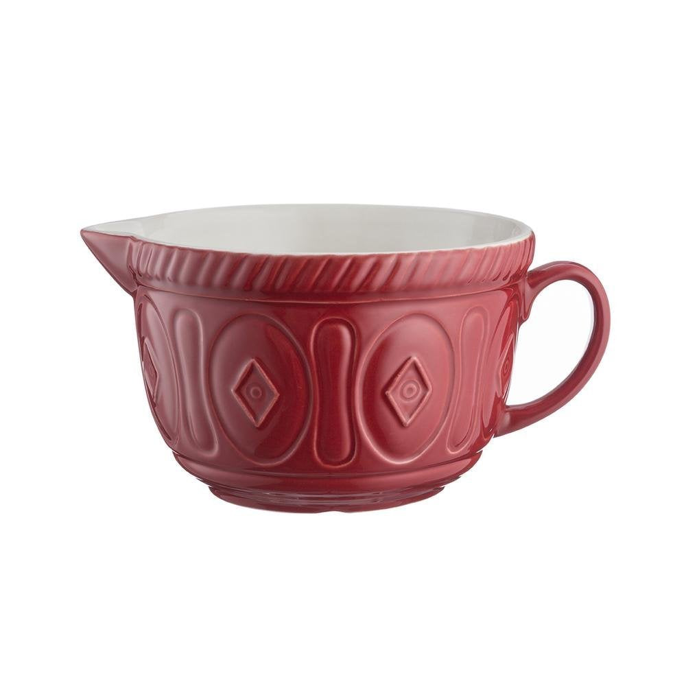 Mason Cash Chip Resistant Earthenware Batter Mixing Bowl, Ceramic, Red, 26 X 19.7 X 13 Cm
